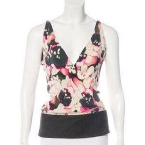 Diane Von Furstenberg Parthia Floral Blouse Top 10